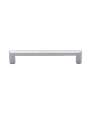 Heritage Brass Cabinet Pull Hex Profile Design 152mm CTC Satin Chrome Finish