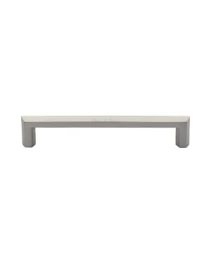 Heritage Brass Cabinet Pull Hex Profile Design 152mm CTC Satin Nickel Finish