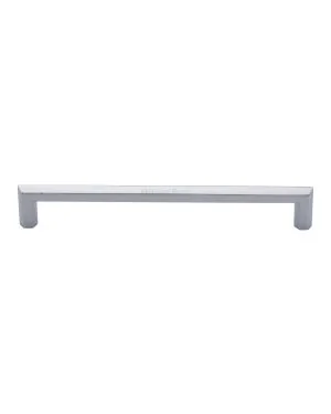 Heritage Brass Cabinet Pull Hex Profile Design 203mm CTC Polished Chrome Finish