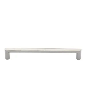 Heritage Brass Cabinet Pull Hex Profile Design 203mm CTC Polished Nickel Finish
