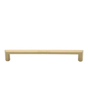 Heritage Brass Cabinet Pull Hex Profile Design 203mm CTC Satin Brass Finish