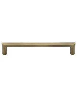 Heritage Brass Cabinet Pull Hex Profile Design 254mm CTC Antique Brass Finish