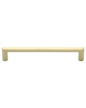 Heritage Brass Cabinet Pull Hex Profile Design 254mm CTC Polished Brass Finish