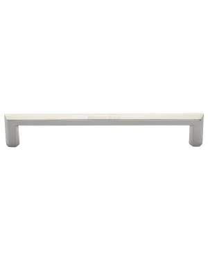 Heritage Brass Cabinet Pull Hex Profile Design 254mm CTC Polished Nickel Finish