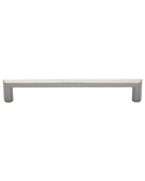 Heritage Brass Cabinet Pull Hex Profile Design 254mm CTC Satin Nickel Finish