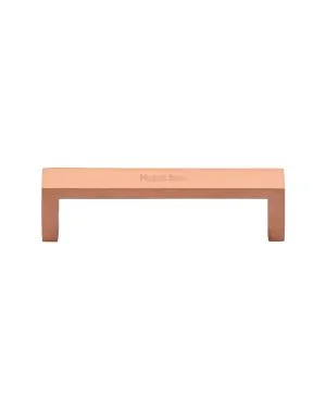 Heritage Brass Cabinet Pull Wide Metro Design 101mm CTC Satin Rose Gold Finish