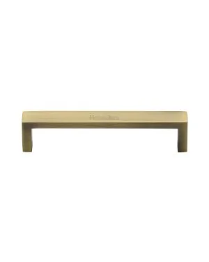 Heritage Brass Cabinet Pull Wide Metro Design 128mm CTC Antique Brass Finish