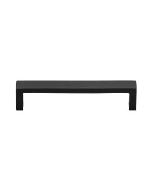 Heritage Brass Cabinet Pull Wide Metro Design 128mm CTC Matt Black Finish