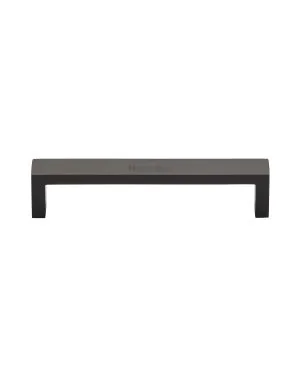 Heritage Brass Cabinet Pull Wide Metro Design 128mm CTC Matt Bronze Finish