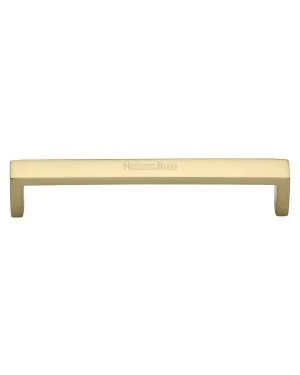 Heritage Brass Cabinet Pull Wide Metro Design 152mm CTC Polished Brass Finish