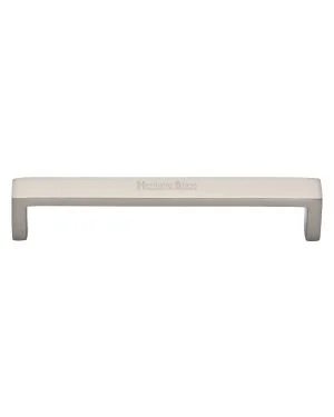Heritage Brass Cabinet Pull Wide Metro Design 152mm CTC Satin Nickel Finish
