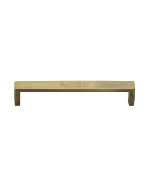 Heritage Brass Cabinet Pull Wide Metro Design 160mm CTC Antique Brass Finish