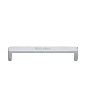 Heritage Brass Cabinet Pull Wide Metro Design 160mm CTC Satin Chrome Finish