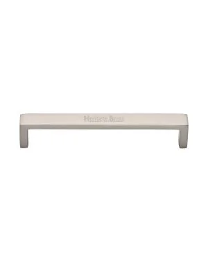 Heritage Brass Cabinet Pull Wide Metro Design 160mm CTC Satin Nickel Finish