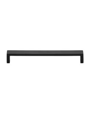 Heritage Brass Cabinet Pull Wide Metro Design 192mm CTC Matt Black Finish