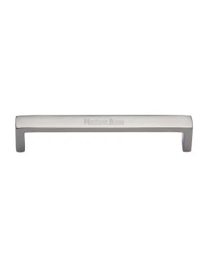Heritage Brass Cabinet Pull Wide Metro Design 192mm CTC Polished Nickel Finish