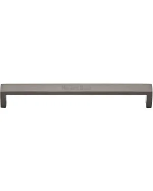 Heritage Brass Cabinet Pull Wide Metro Design 203mm CTC Matt Bronze Finish