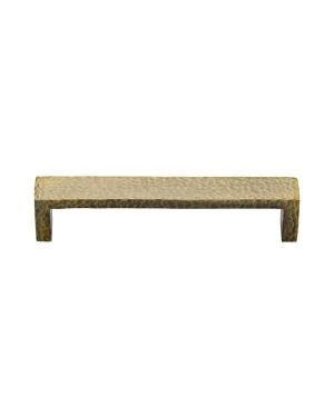 Heritage Brass Cabinet Pull Hammered Wide Metro Design 128mm CTC Antique Brass Finish