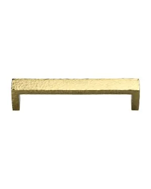 Heritage Brass Cabinet Pull Hammered Wide Metro Design 192mm CTC Polished Brass Finish