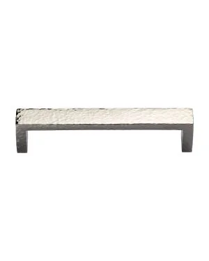Heritage Brass Cabinet Pull Hammered Wide Metro Design 192mm CTC Polished Nickel Finish