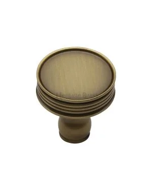 Heritage Brass Cabinet Knob Venetian Design 32mm Antique finish