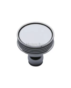 Heritage Brass Cabinet Knob Venetian Design 32mm Polished Chrome finish