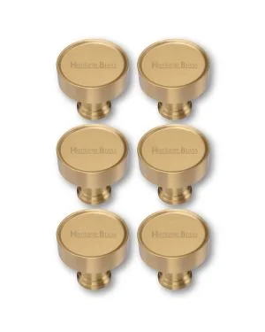 Heritage Brass Cabinet Knob Florence Design 32mm Satin Brass finish