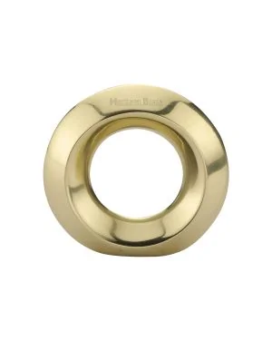 Heritage Brass Cabinet Knob Ring Design 40mm Polished Brass finish