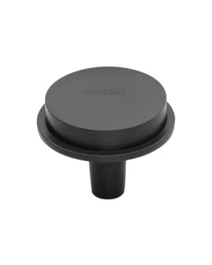 Heritage Brass Flat Round Knob Design 38 mm Matt Bronze finish