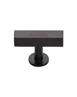 Heritage Brass Cabinet Knob Symmetrical Square Design 44mm Matt Bronze finish