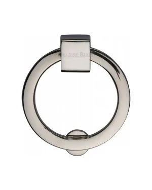 Heritage Brass Round Drop Pull Polished Nickel finish