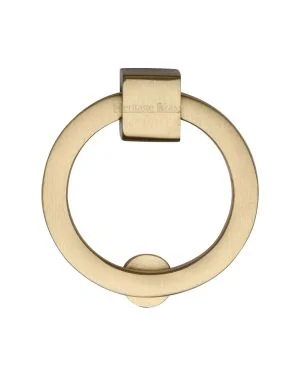 Heritage Brass Round Drop Pull Satin Brass finish