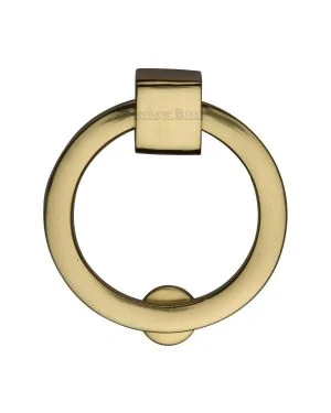 Heritage Brass Round Drop Pull 63mm Polished Brass finish