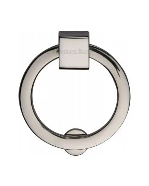 Heritage Brass Round Drop Pull 63mm Polished Nickel finish