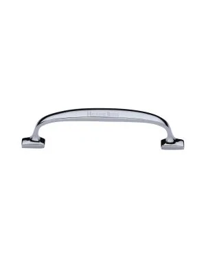 Heritage Brass Cabinet Pull Durham Design 128mm CTC Polished Chrome Finish