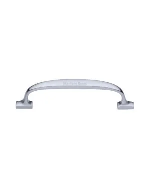 Heritage Brass Cabinet Pull Durham Design 128mm CTC Satin Chrome Finish