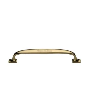 Heritage Brass Cabinet Pull Durham Design 160mm CTC Polished Brass Finish