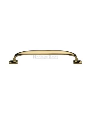 Heritage Brass Cabinet Pull Durham Design 203mm CTC Polished Brass Finish