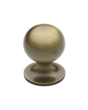 Heritage Brass Cabinet Knob Ball Design 25mm Antique Brass finish