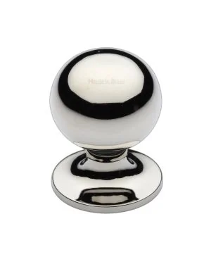 Heritage Brass Cabinet Knob Ball Design 32mm Polished Nickel finish