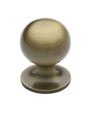 Heritage Brass Cabinet Knob Ball Design 38mm Antique Brass finish