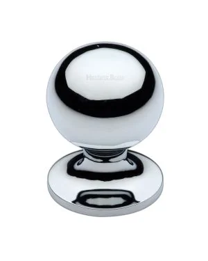 Heritage Brass Cabinet Knob Ball Design 38mm Polished Chrome finish