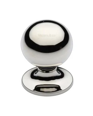 Heritage Brass Cabinet Knob Ball Design 38mm Polished Nickel finish
