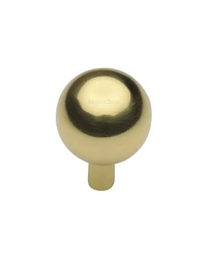 Heritage Brass Cabinet Knob Sphere Design 22mm Polished Brass finish