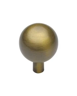 Heritage Brass Cabinet Knob Sphere Design 28mm Antique Brass finish