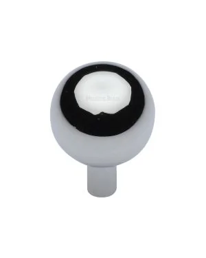 Heritage Brass Cabinet Knob Sphere Design 28mm Polished Chrome finish