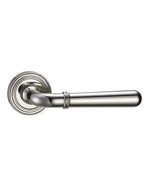 Cambridge Lever Handle Pair - Polished Nickel