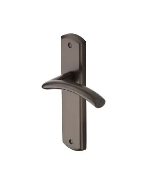 Heritage Brass Door Handle Lever Latch Centaur Design Matt Bronze finish