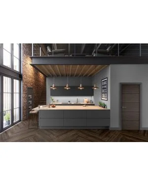 Denver Charcoal Grey Fire Door (FD30)