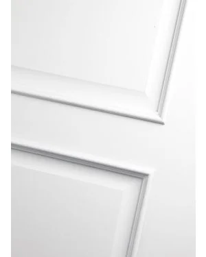 Bolection Iris White Smooth Fire Door (FD30)